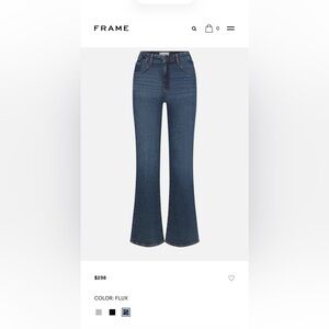 Frame Denim Bootcut Jeans in Flux Blue